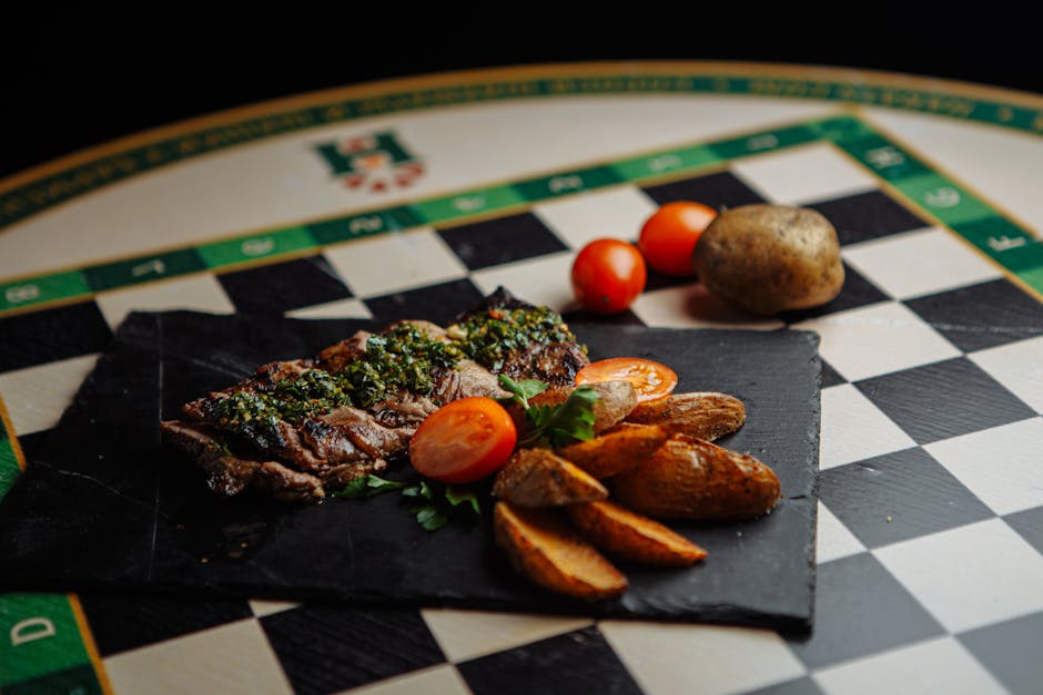 Bavette met chimichurri van de BBQ