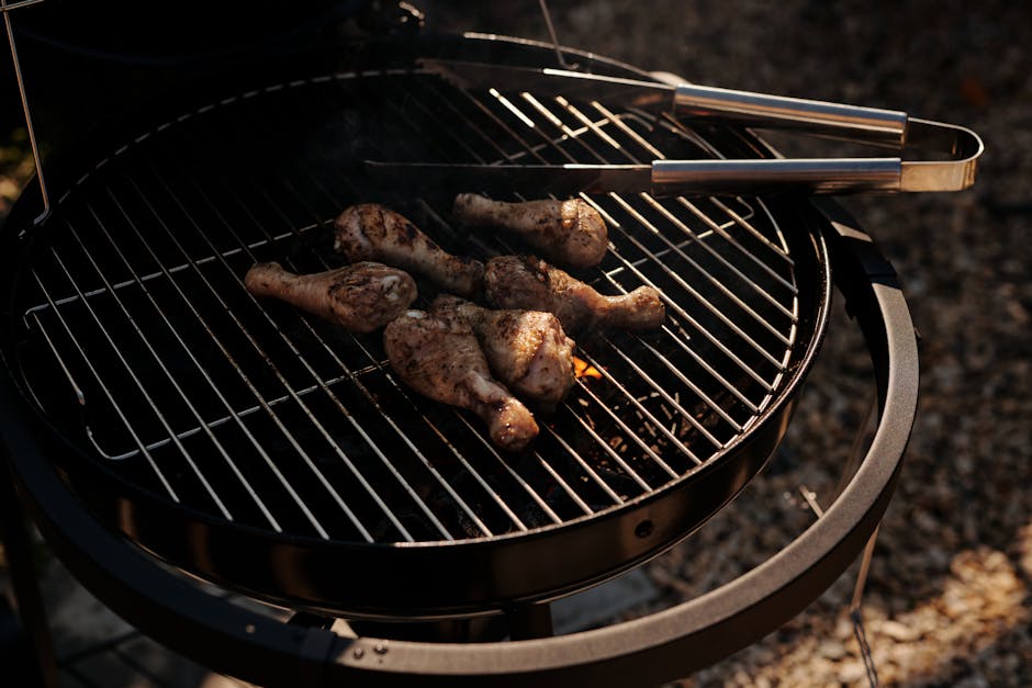 Gemarineerde kipdrumsticks van de BBQ