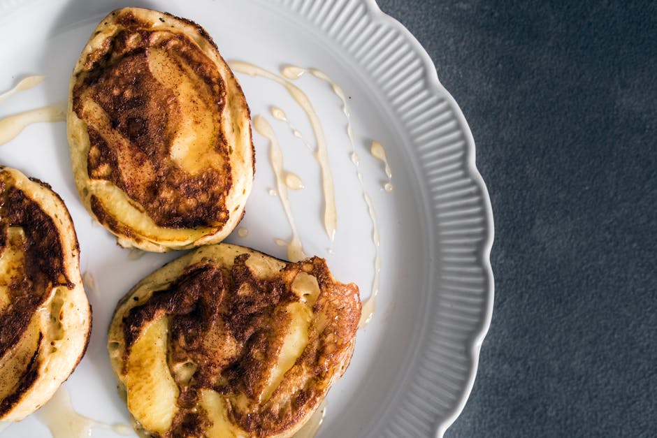 Kampeer-pannenkoeken met appel en kaneel