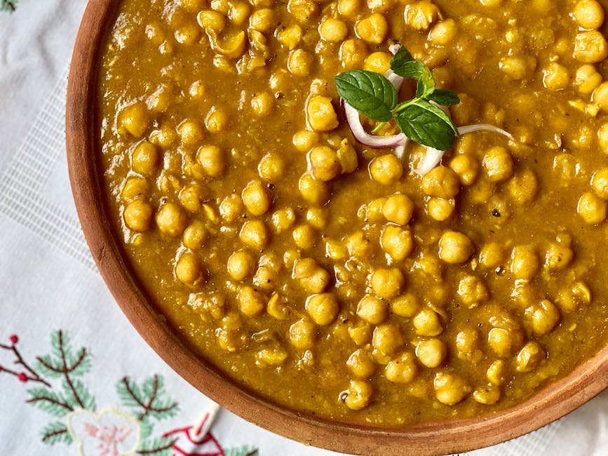 Kikkererwten-curry met kokosmelk