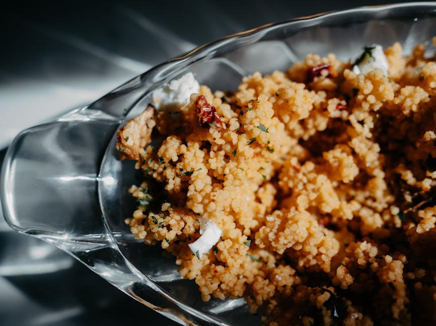 Marokkaanse couscous met geroosterde groente en kruidenboter