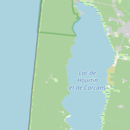 Locatie van Camping Huttopia Lac de Carcans