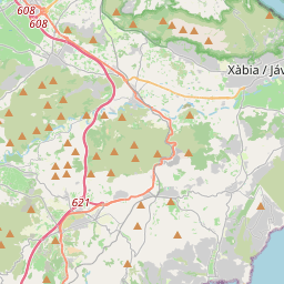 Locatie van Camping Jávea