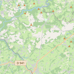 Locatie van Camping Au Pont du Dognon