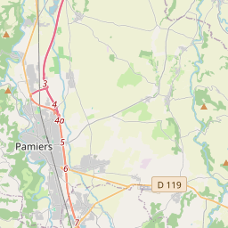 Locatie van Camping des Portes d'Ariège