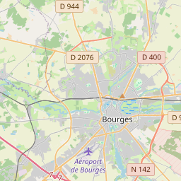 Locatie van Camping de Bourges