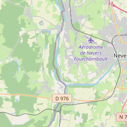 Locatie van Camping de Nevers