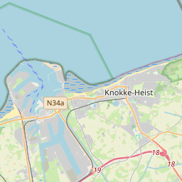 Locatie van Holiday Village Knokke