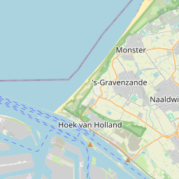 Locatie van Camping Hoek van Holland
