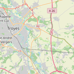 Locatie van Club Soleil de Troyes