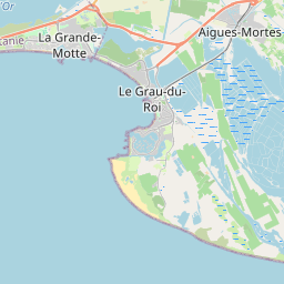 Locatie van Camping de L'Espiguette