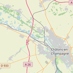 Locatie van Camping de Châlons-en-Champagne