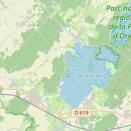 Locatie van Aux Rives du Lac