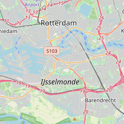 Locatie van Stadscamping Rotterdam