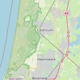 Locatie van Amsterdam aan Zee