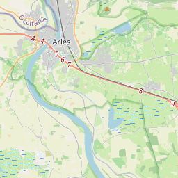 Locatie van Les Manades