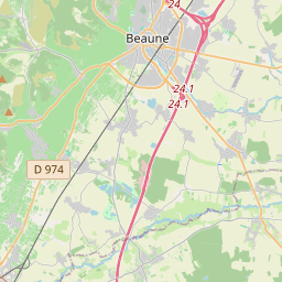 Locatie van Les Cent Vignes