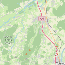 Locatie van Camping de Tournus