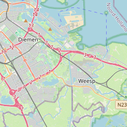 Locatie van Camperpark Amsterdam