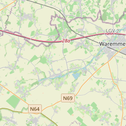 Locatie van Bivakzone Hornebos Heers