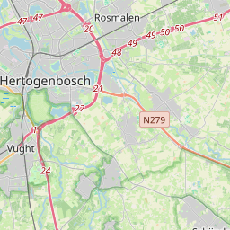 Locatie van Camperplaats Den Bosch