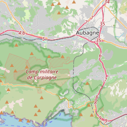 Locatie van Camping du Garlaban