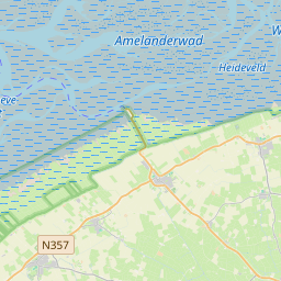 Locatie van Camping De Blijer Wadden
