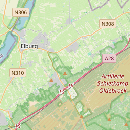 Locatie van Campertuin CP Veluwe Noord