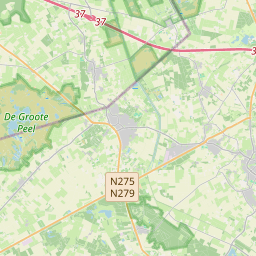 Locatie van Camping De Peelkant