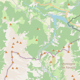 Locatie van Camping du Lac du Sautet