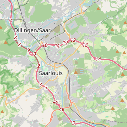 Locatie van Wohnmobilstellplatz In den Fliesen - Saarlouis
