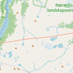 Locatie van Nærøyfjorden Camping