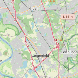 Locatie van Wohnmobilstellplatz Am Hallenbad Leichlingen