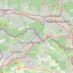Locatie van Stellplatz für Wohnmobile Saarbrücken (Regionalverband Saarbrücken)