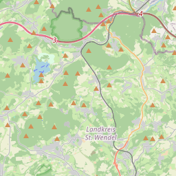 Locatie van Wohnmobilstellplatz Bostalsee