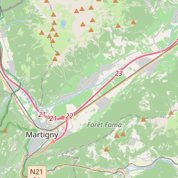 Locatie van Camping de la Sarvaz