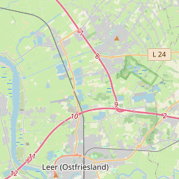 Locatie van Große Bleiche (Leer)