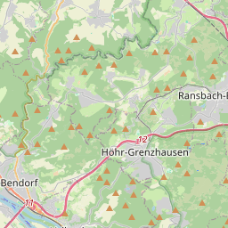 Locatie van Stellplatz Grenzhausen