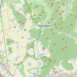 Locatie van Terrassen Camping Kandern