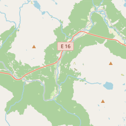 Locatie van Borgund Hyttesenter og Camping
