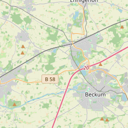 Locatie van Hallenbad Beckum