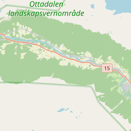 Locatie van Dønfoss Camping