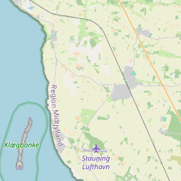 Locatie van Vestjyllands Højskole Forundringens Have Shelterplads