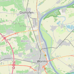 Locatie van Reisemobilstellplatz Worms