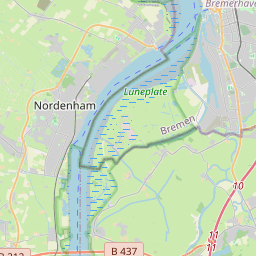 Locatie van Campingplatz Nordenham/Weser