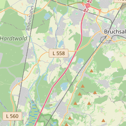 Locatie van Wohnmobilpark Bruchsal