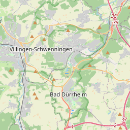 Locatie van Kienzlewiesen in Schwenningen