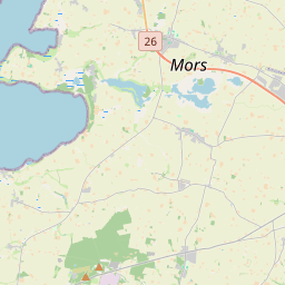 Locatie van Thorup Strand Shelterplads