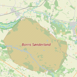 Locatie van Borris Krog Shelterplads