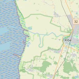 Locatie van Ribe Camping